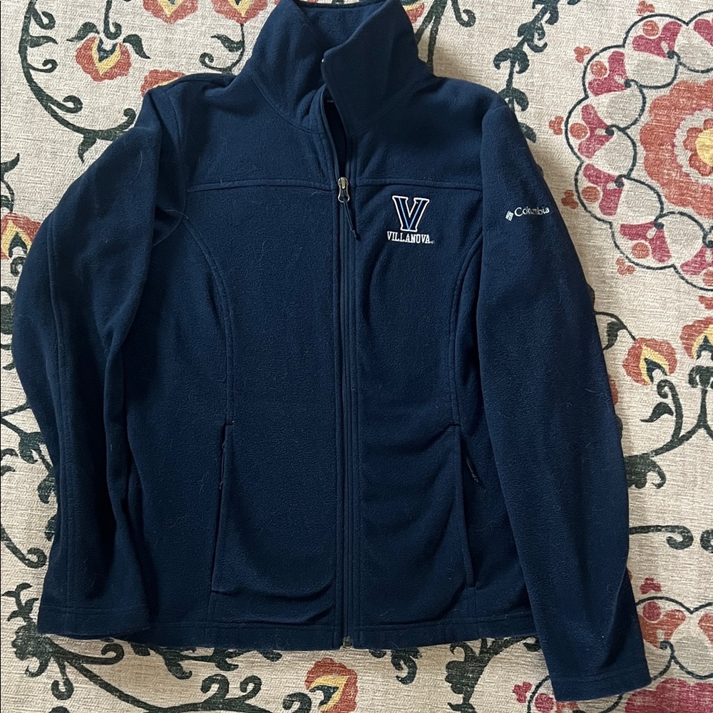 Columbia Dark Blue Villanova Full-Zip Fleece size M